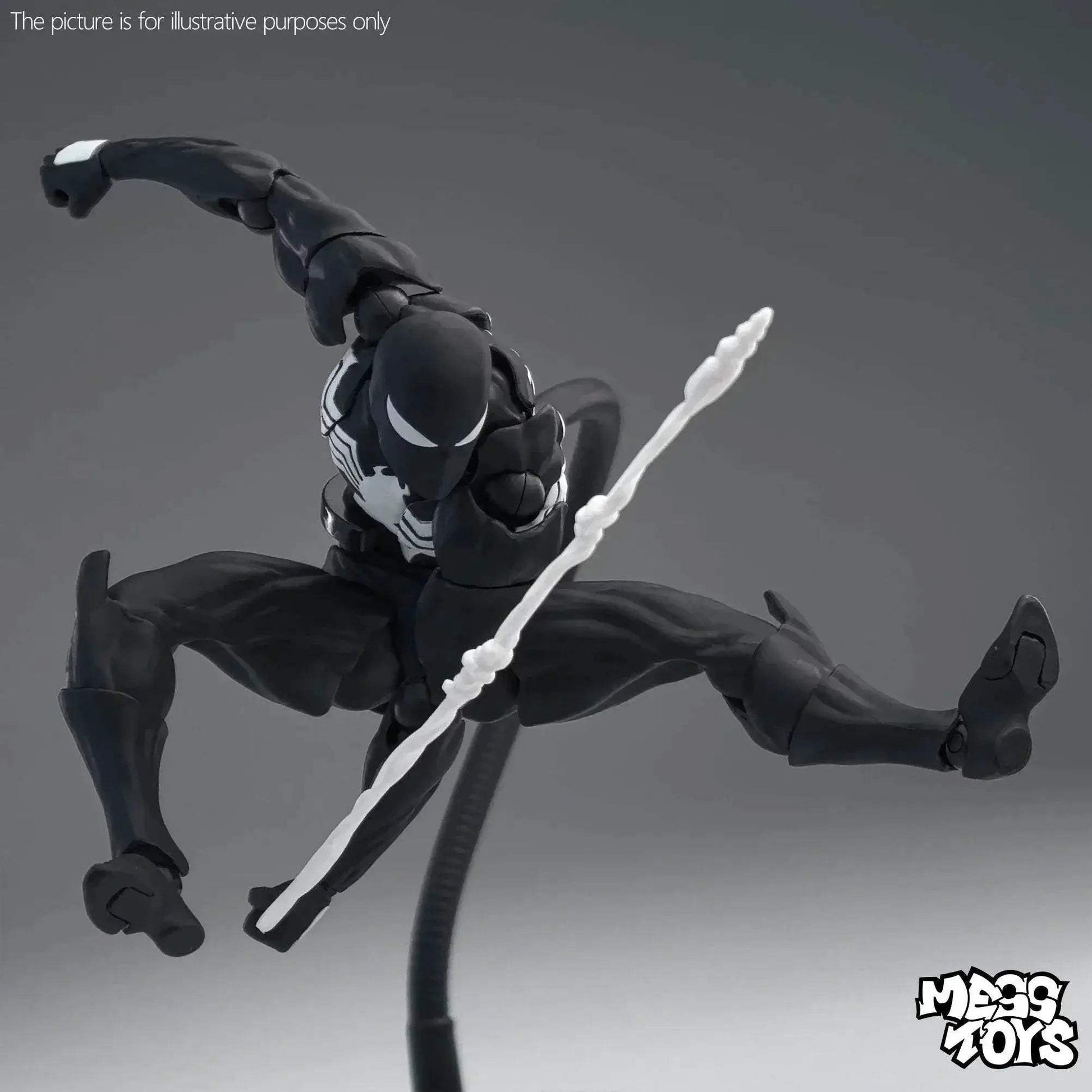 Premium Spider Man Action Figure Black Red Model For Kids - ToylandEU