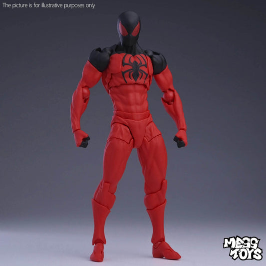 Premium Spider Man Action Figure Black Red Model For Kids - ToylandEU