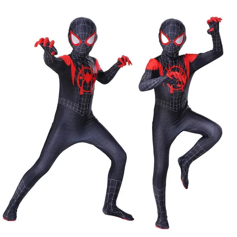 Premium Spiderman Jumpsuit Miles Morales 3D Zentai For Kids - ToylandEU