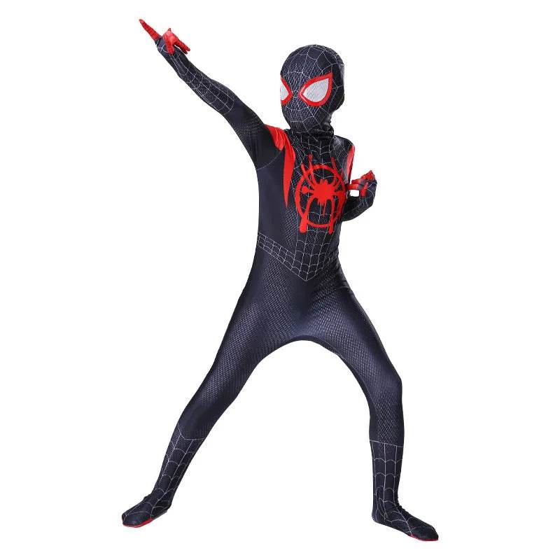 Premium Spiderman Jumpsuit Miles Morales 3D Zentai For Kids - ToylandEU