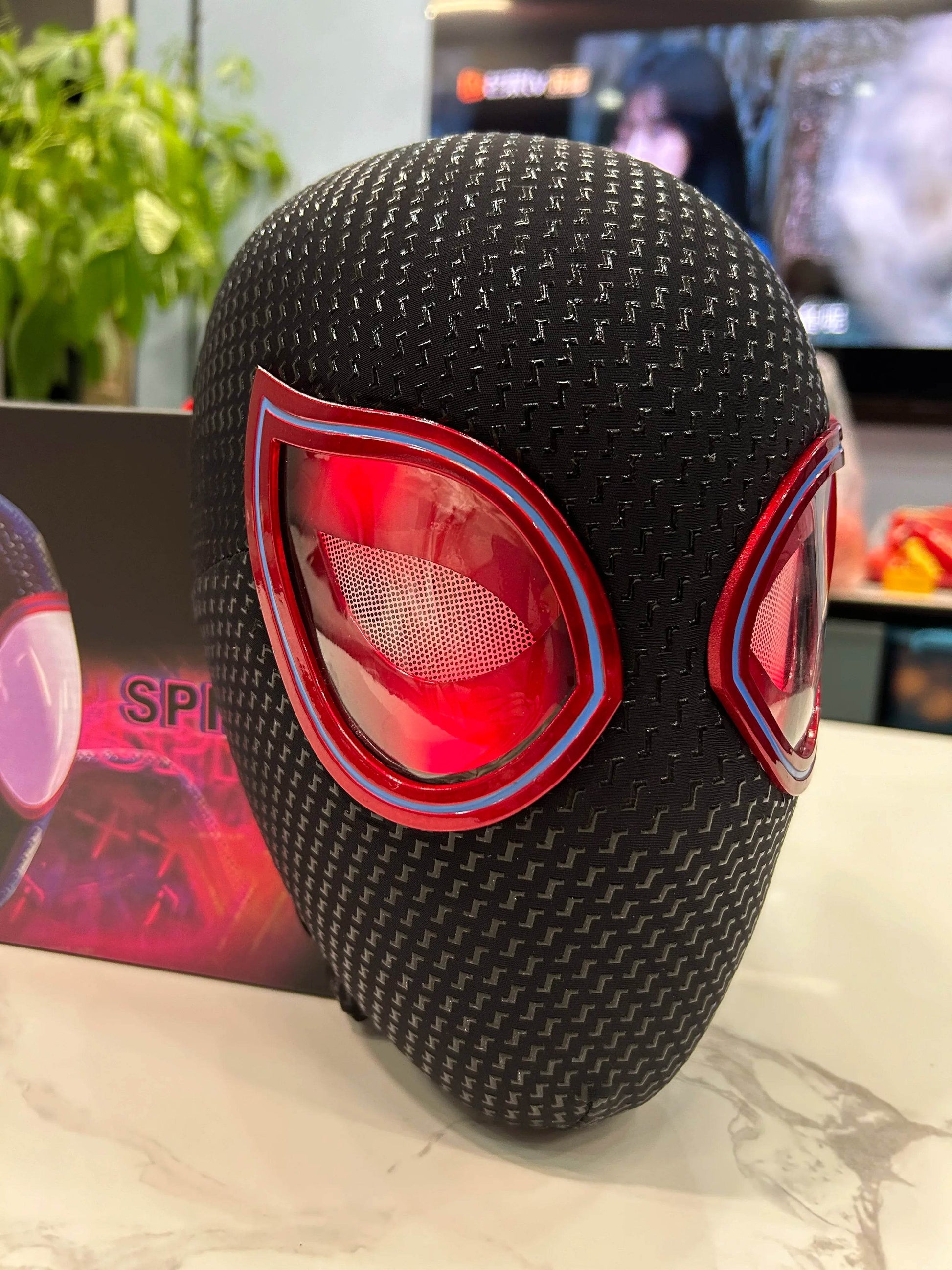 Premium Spiderman Mask Cosplay Moving Eyes For Adults - ToylandEU