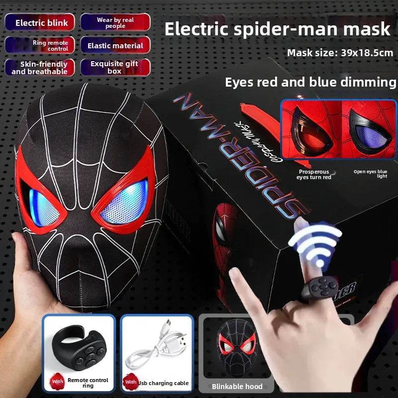 Premium Spiderman Mask Cosplay Moving Eyes For Adults - ToylandEU