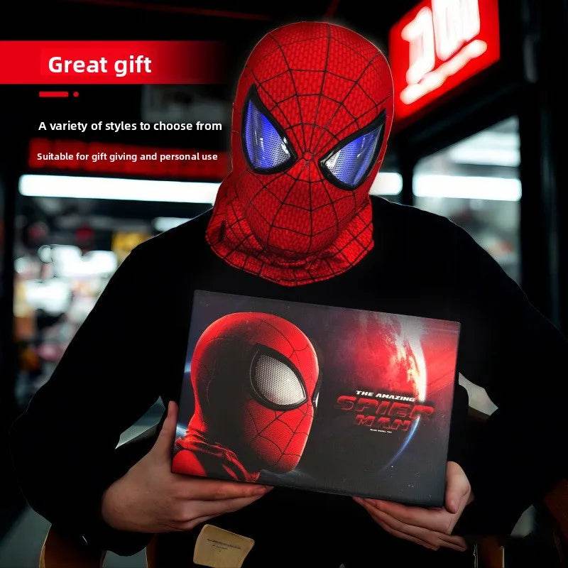 Premium Spiderman Mask Cosplay Moving Eyes For Adults - ToylandEU