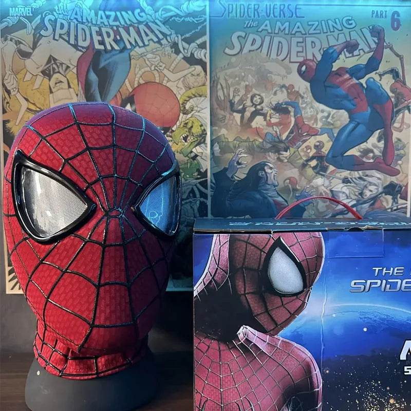 Premium Spiderman Mask Cosplay Moving Eyes For Adults - ToylandEU