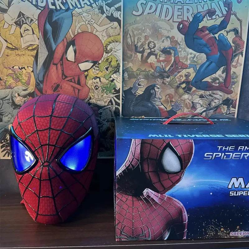 Premium Spiderman Mask Cosplay Moving Eyes For Adults - ToylandEU