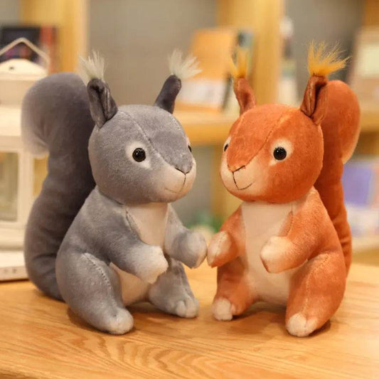 Premium Squirrel Plush Toy 25cm Kawaii Pillow For Children - ToylandEU