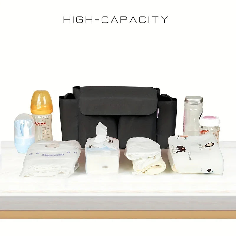 Premium Stroller Organizer Bags Large Capacity Bottle Holder For Moms On The Go - ToylandEU