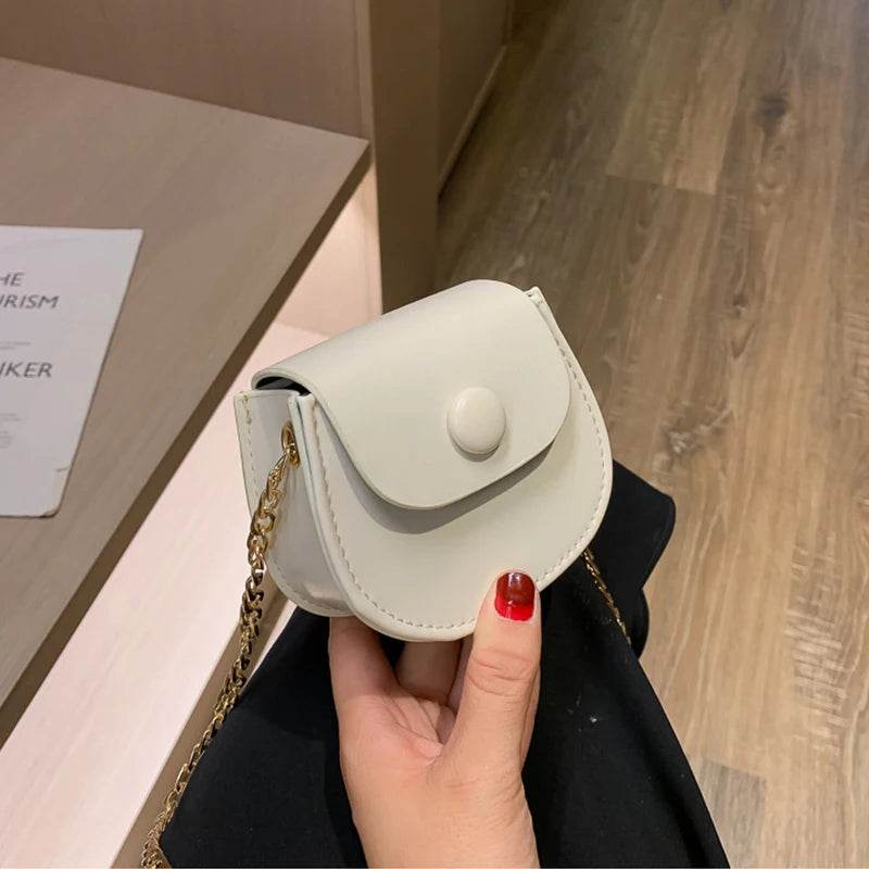 Premium Stylish Kids PU Leather Shoulder Bag Chain Accent With Mini Coin Purse For Girls Ages 4 To 6 - ToylandEU