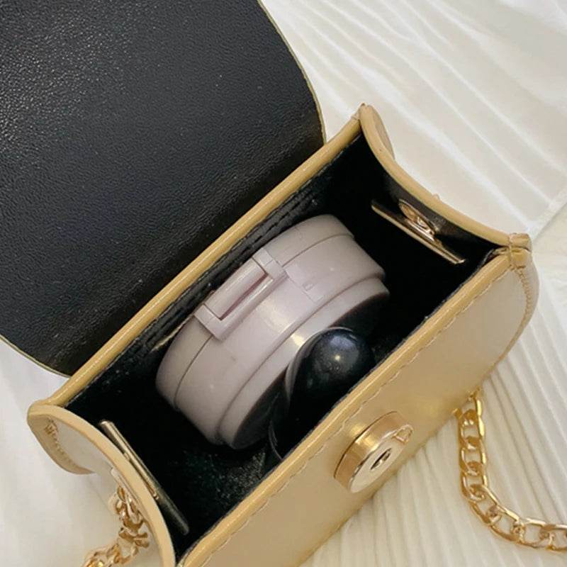 Premium Stylish Kids PU Leather Shoulder Bag Chain Accent With Mini Coin Purse For Girls Ages 4 To 6 - ToylandEU