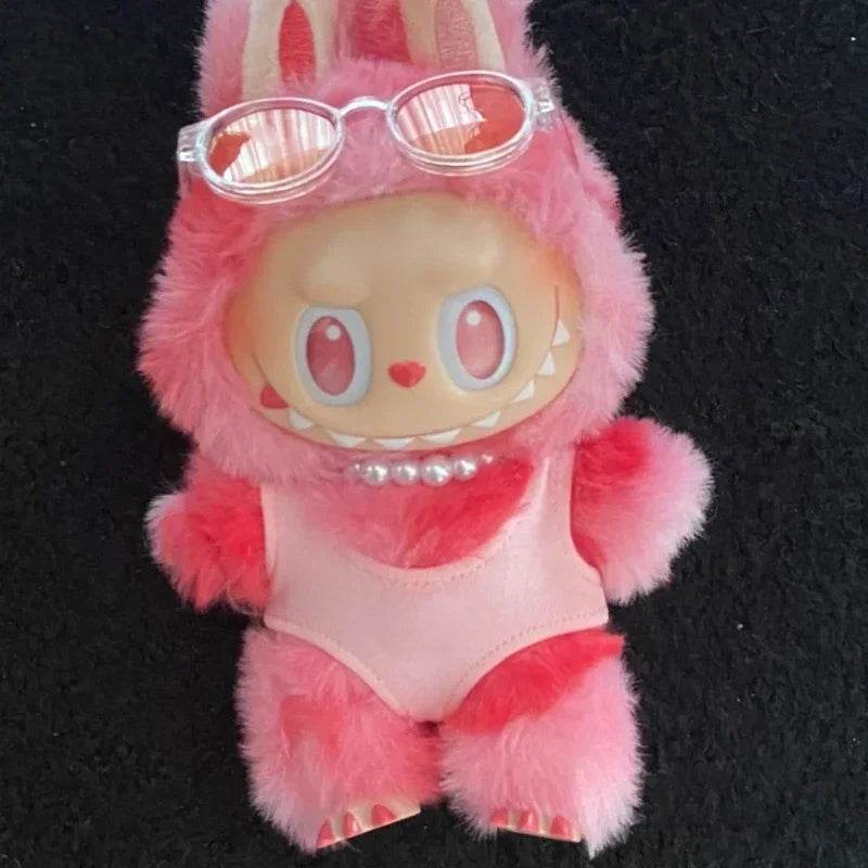 Premium Summer Beachwear Swimsuit Outfit for 15-17cm Dolls with Stylish Vest for Collectors and Display Labubu - ToylandEU