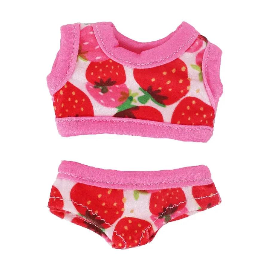 Premium Summer Beachwear Swimsuit Outfit for 15-17cm Dolls with Stylish Vest for Collectors and Display Labubu - ToylandEU