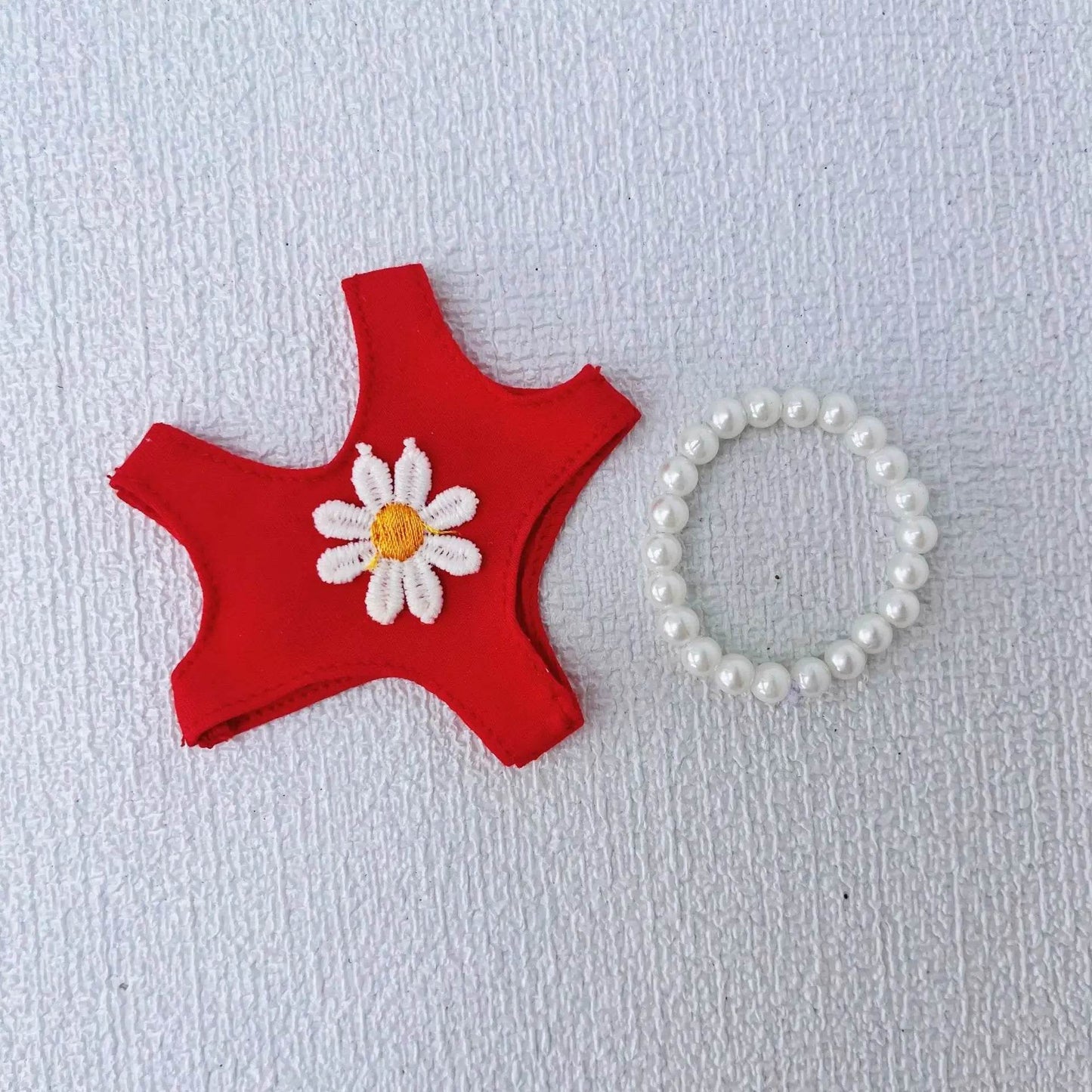 Premium Summer Daisy Swimwear Set For 17cm Labubu Doll - ToylandEU