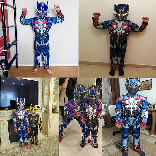 Premium Superhero Costume Jumpsuit Transformer Robot Kids - ToylandEU