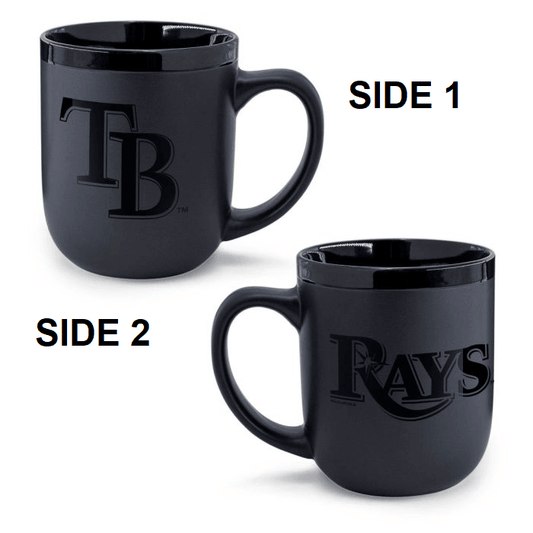Premium Tampa Bay Rays 17oz Matte Black Ceramic Coffee Mug - ToylandEU