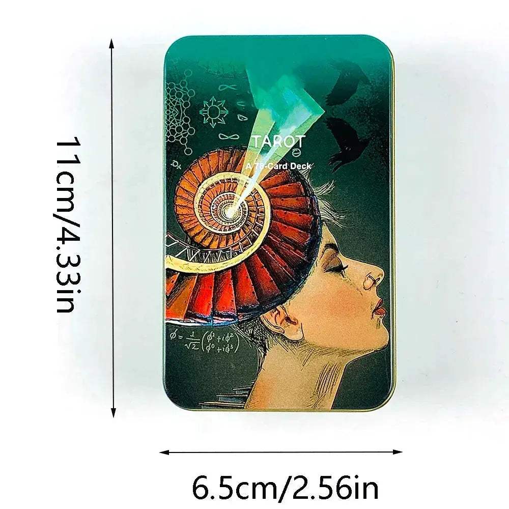 Premium Tarot Cards 78 Card Tin Box Divination Family Game - ToylandEU