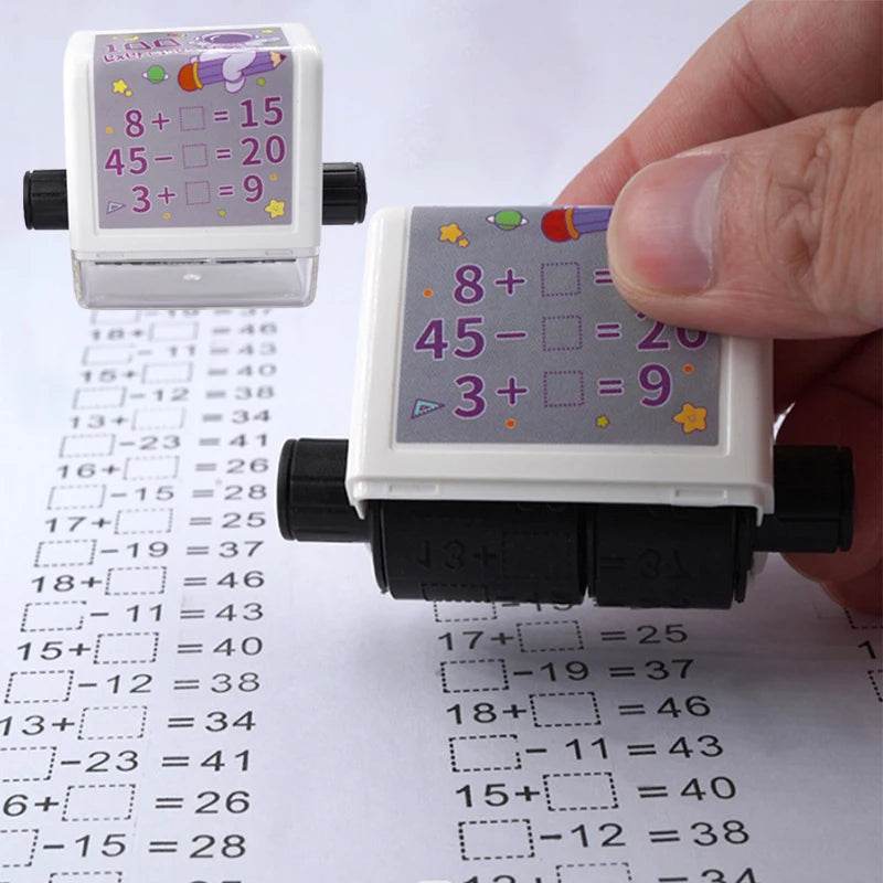 Premium Teaching Stamp 2 In 1 Fill In The Blank Roller For Math Practice In Classrooms - ToylandEU