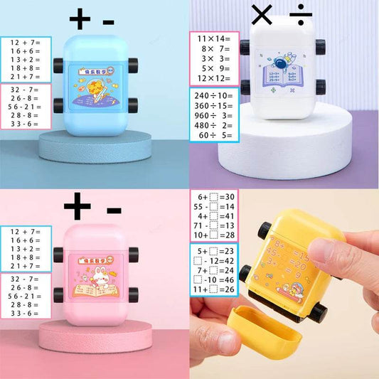 Premium Teaching Stamp 2 In 1 Fill In The Blank Roller For Math Practice In Classrooms - ToylandEU