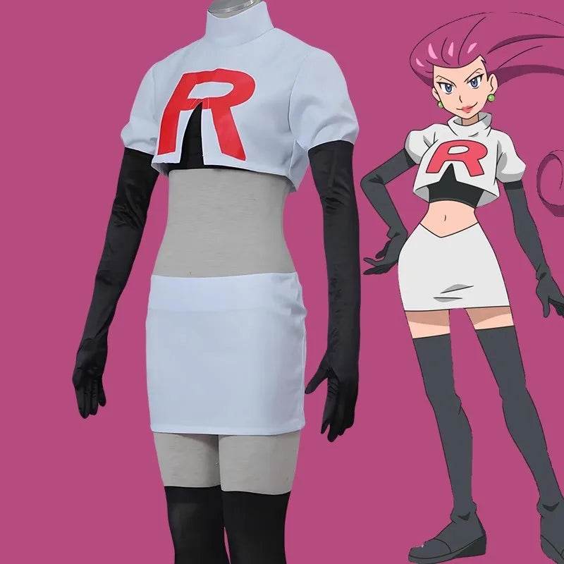 Premium Team Rocket Cosplay Costume Full Set Unisex - ToylandEU