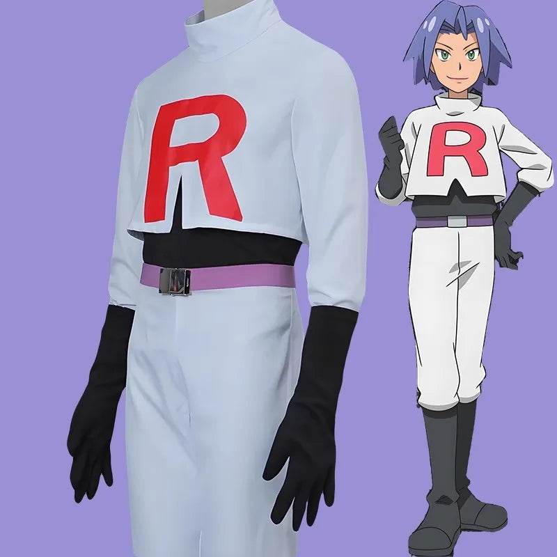Premium Team Rocket Cosplay Costume Full Set Unisex - ToylandEU