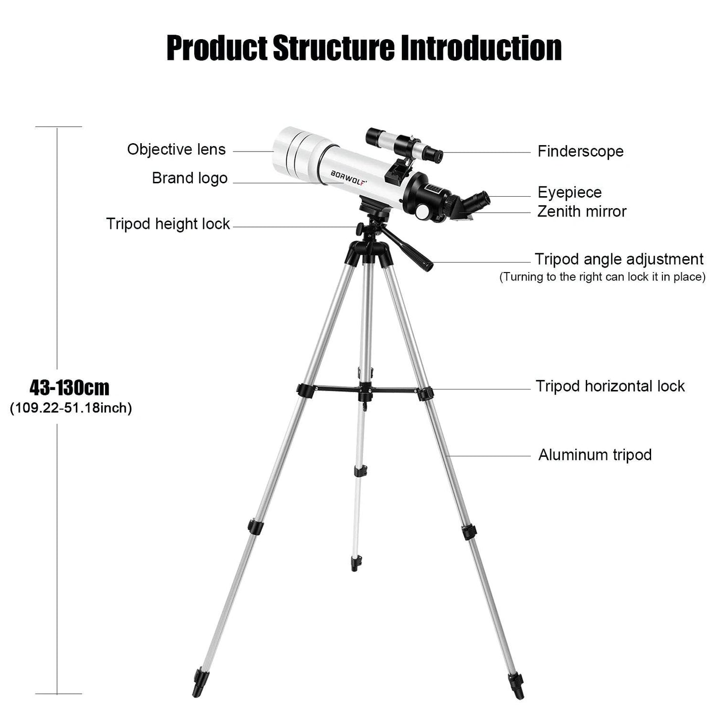 Premium Telescope 333X High Definition For Moon Viewing - ToylandEU