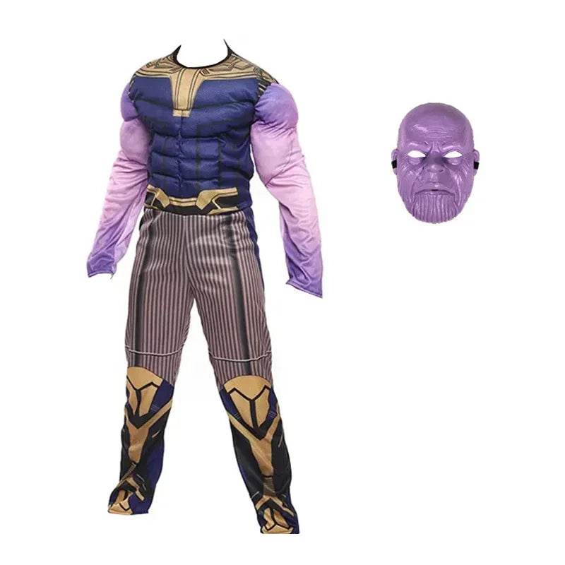 Premium Thanos Cosplay Costume Muscle Bodysuit For Kids - ToylandEU