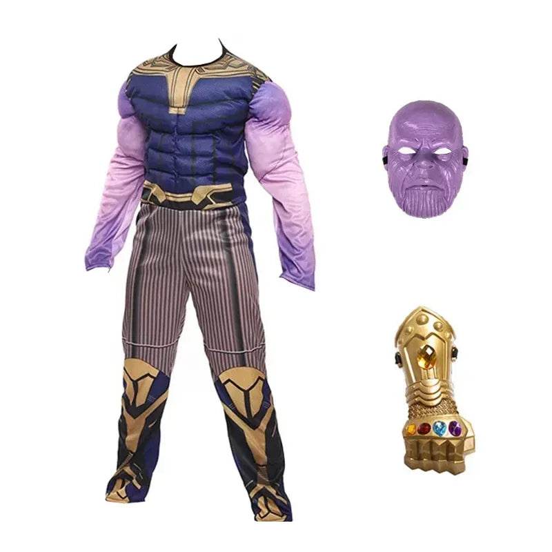 Premium Thanos Cosplay Costume Muscle Bodysuit For Kids - ToylandEU