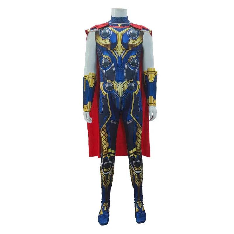 Premium Thor Odinson Cosplay Jumpsuit With Cape For Kids - ToylandEU