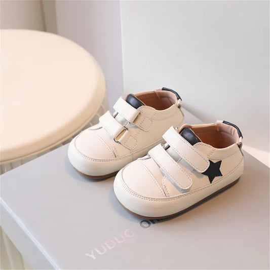 Premium Toddler Shoes Star Soft Sole Microfiber Leather Unisex Outdoor Use - ToylandEU