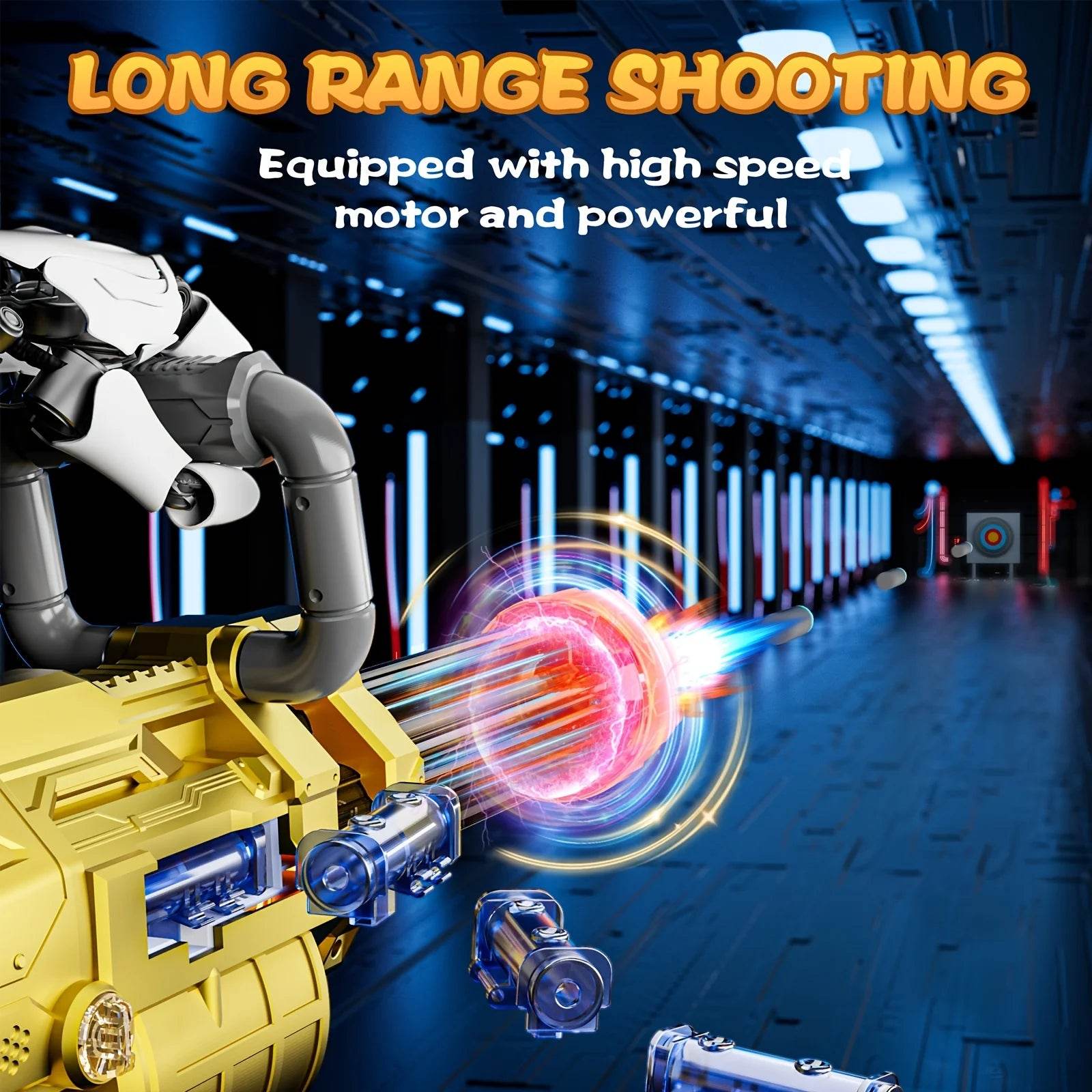 Premium Toy Blaster With Light Up High Speed For Ages 6 - ToylandEU