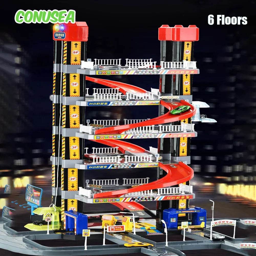 Premium Toy Track Set Smart City Parking Lot For Kids - ToylandEU