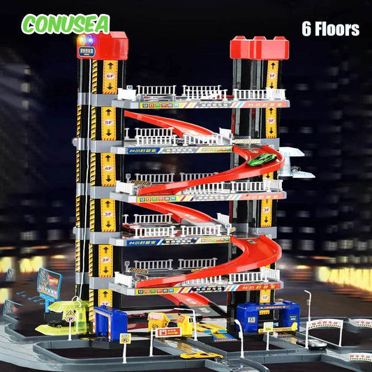 Premium Toy Track Set Smart City Parking Lot For Kids - ToylandEU