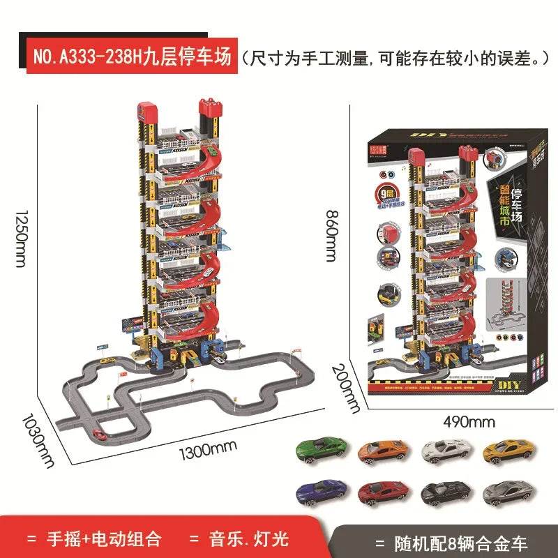 Premium Toy Track Set Smart City Parking Lot For Kids - ToylandEU