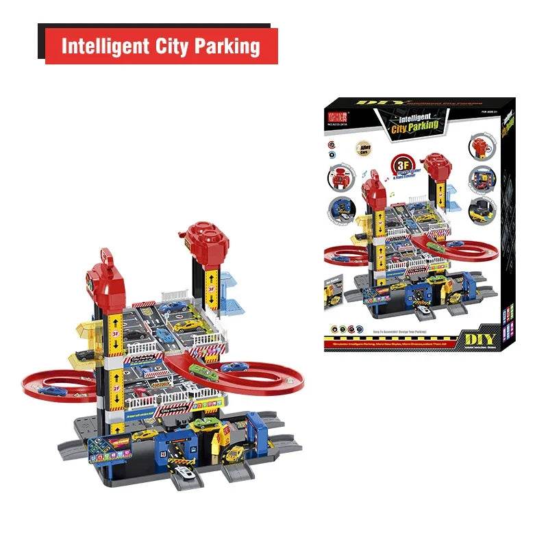 Premium Toy Track Set Smart City Parking Lot For Kids - ToylandEU