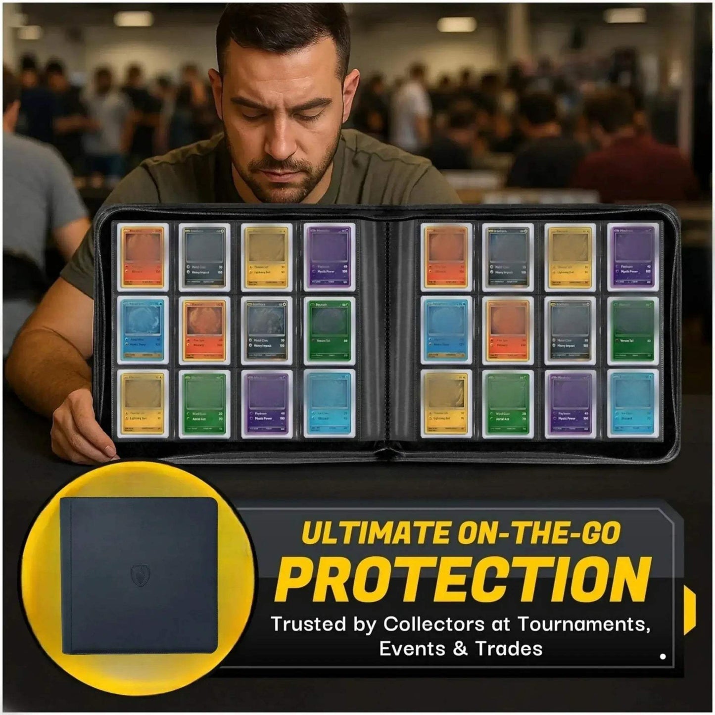 Premium Trading Card Binder With 12 Pocket Double Sided Pages - ToylandEU