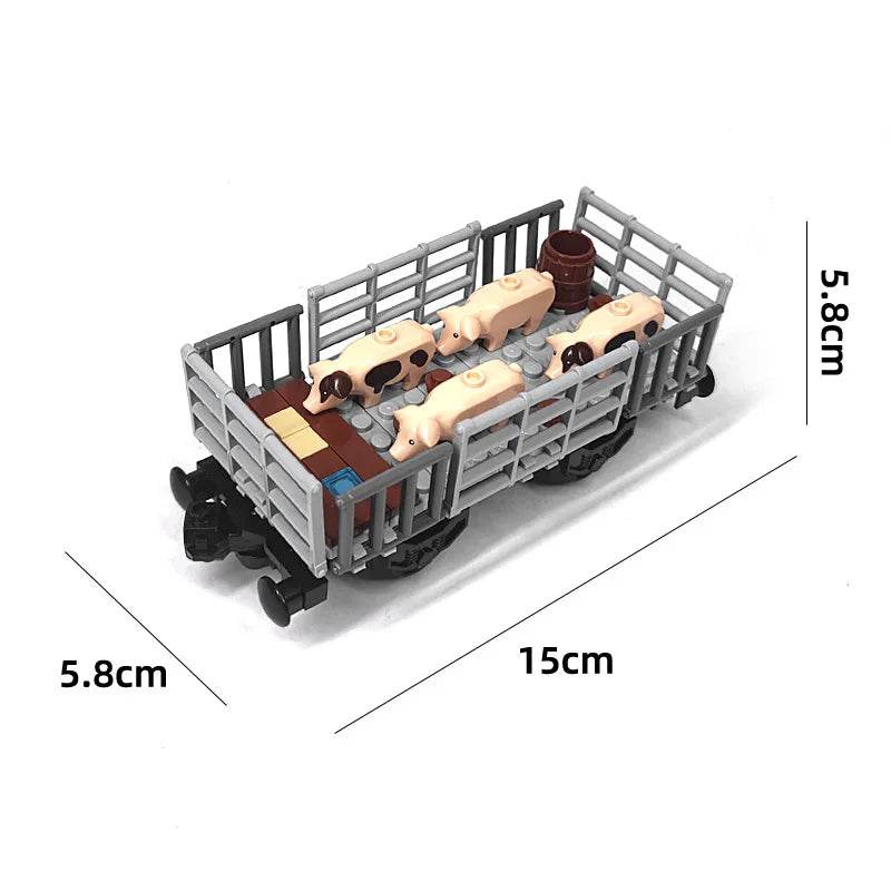 Premium Train Carriage Model Coal Transport For Builders - ToylandEU