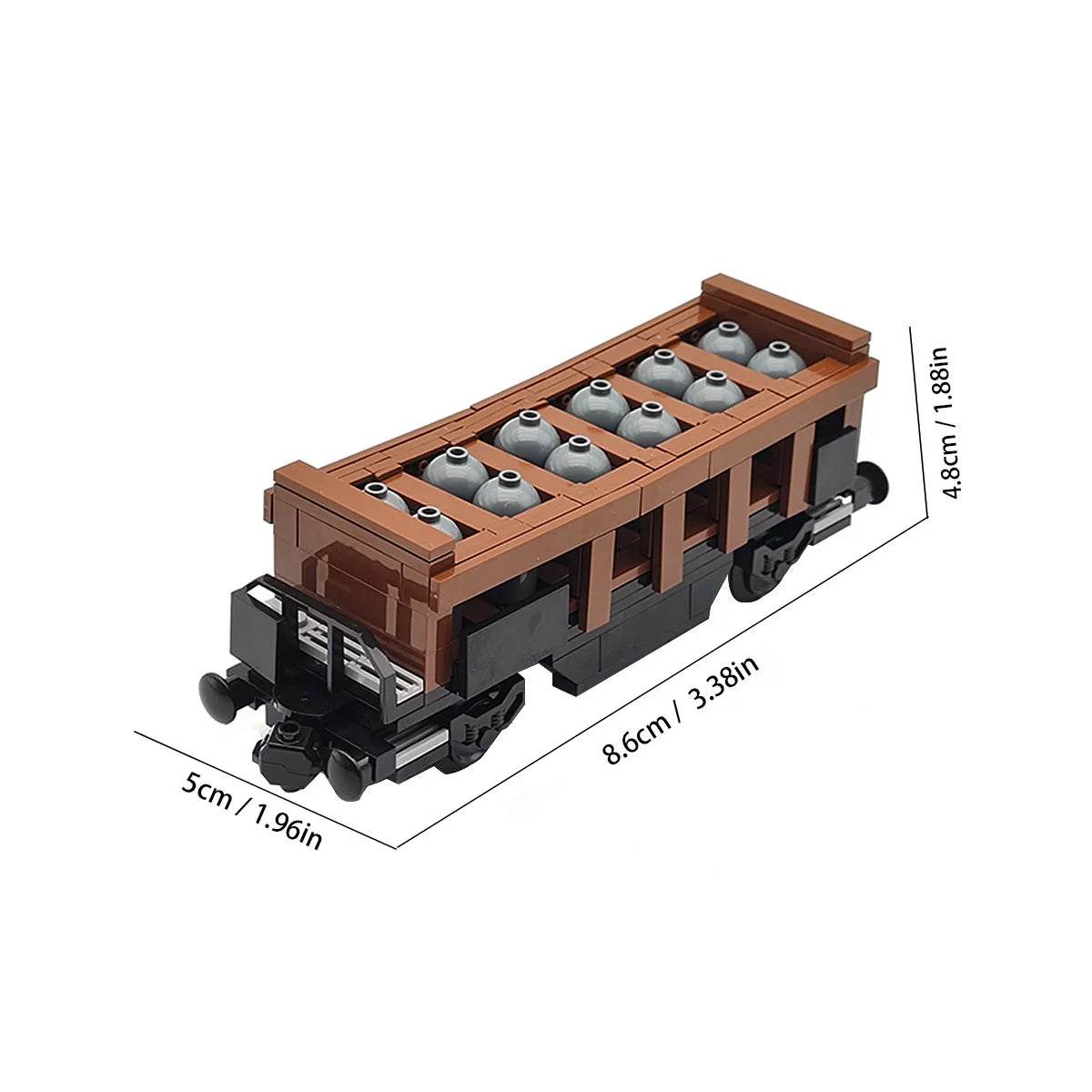 Premium Train Carriage Model Coal Transport For Builders - ToylandEU