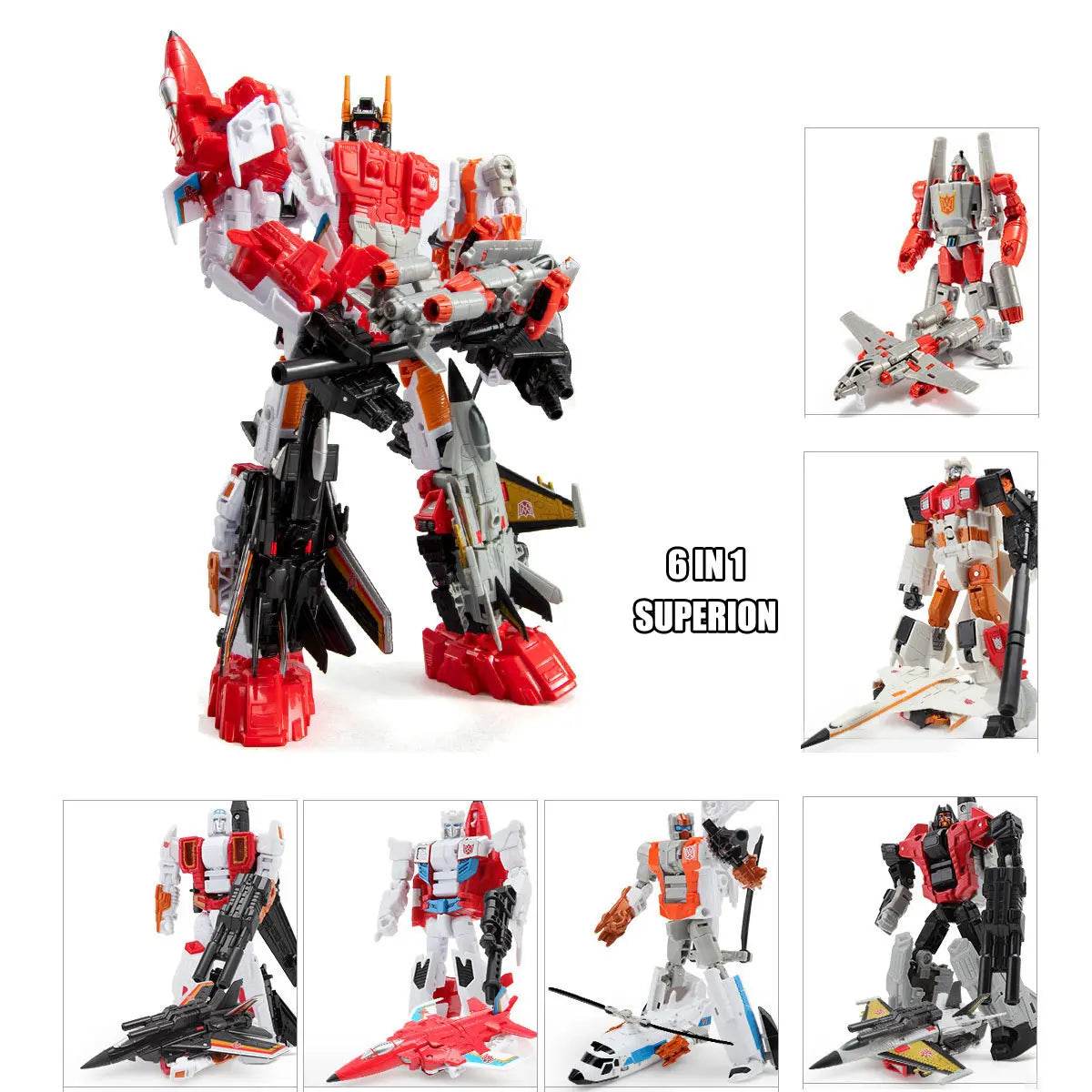 Premium Transforming Robot Toys 6in1 KO For Collectors - ToylandEU