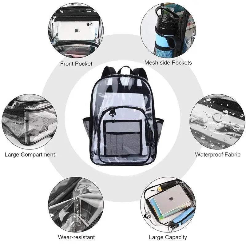 Premium Transparent Shoulder Bag Large Waterproof Unisex - ToylandEU
