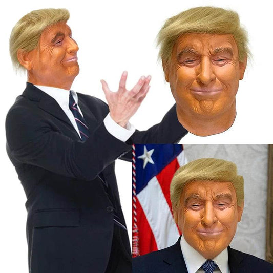 Premium Trump Latex Mask Realistic Celebrity Look For Adult Men - ToylandEU