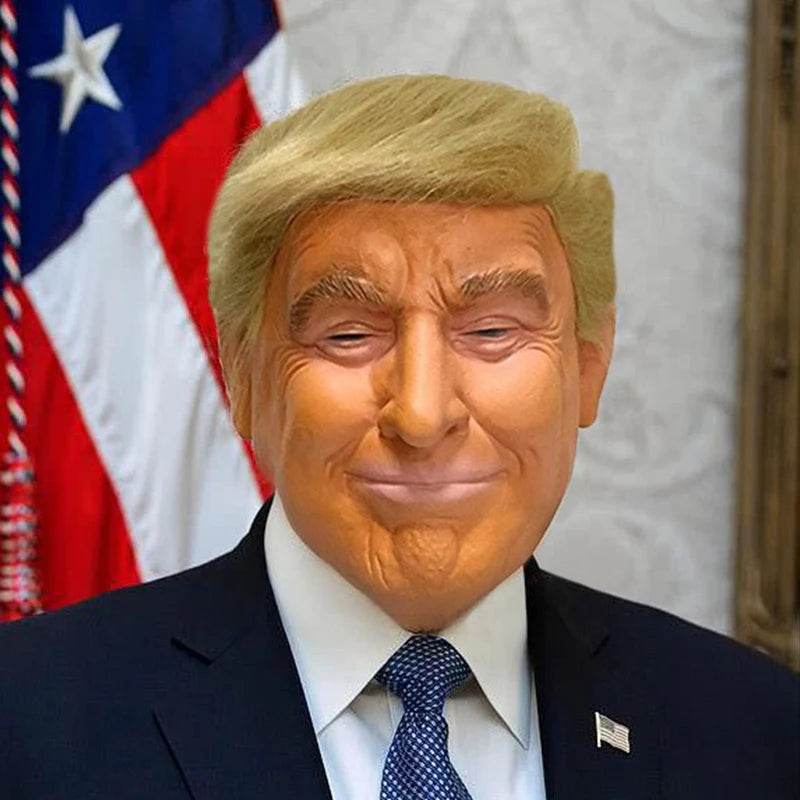 Premium Trump Latex Mask Realistic Celebrity Look For Adult Men - ToylandEU