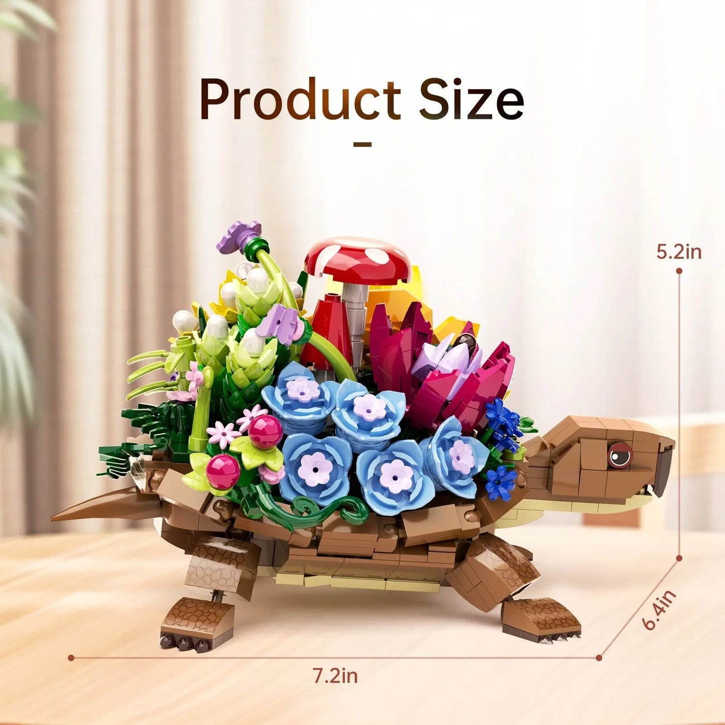 Premium Turtle Flower Planter Building Blocks For Kids - ToylandEU
