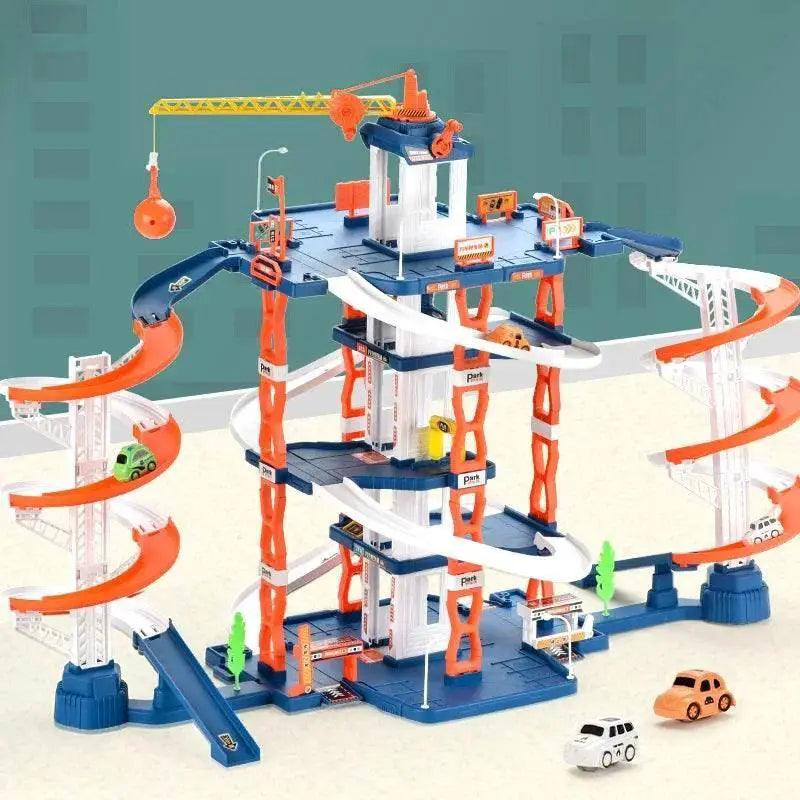  Premium Two Level Parking Lot Car Track DIY Toyland EU -  ToylandEU™