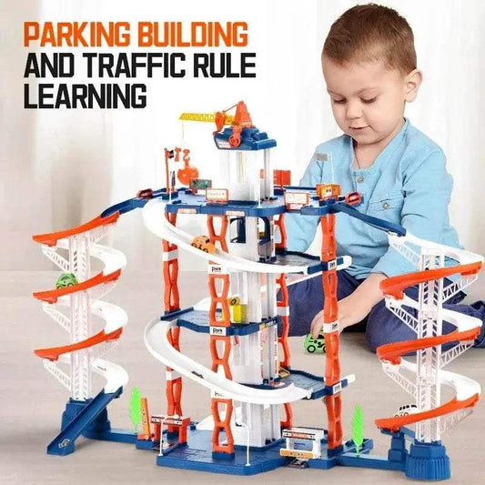  Premium Two Level Parking Lot Car Track DIY Toyland EU -  ToylandEU™