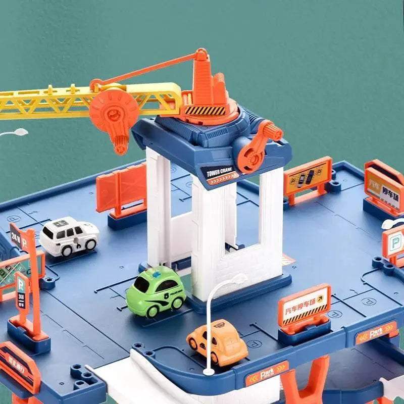  Premium Two Level Parking Lot Car Track DIY Toyland EU -  ToylandEU™