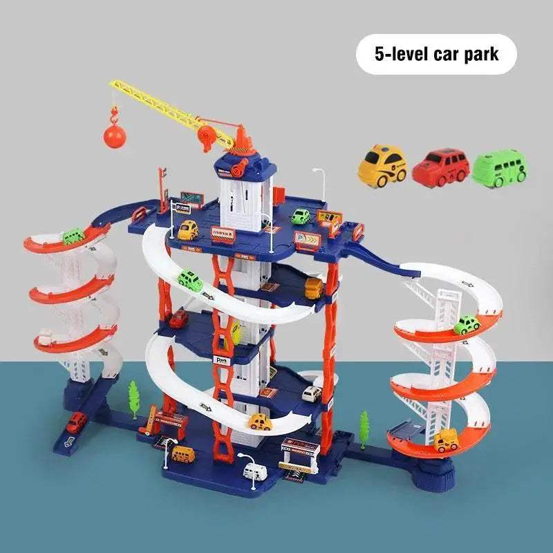  Premium Two Level Parking Lot Car Track DIY Toyland EU -  ToylandEU™