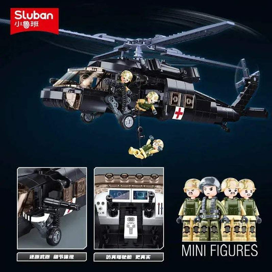  Premium UH60L Helicopter 692Pcs Blocks Toyland EU -  ToylandEU™