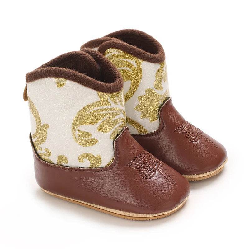 Premium Ultra Soft Baby Boots Soft PU AntiSlip Non Skid Sole For 0 To 18 Months Walking - ToylandEU