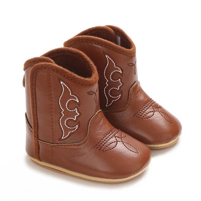 Premium Ultra Soft Baby Boots Soft PU AntiSlip Non Skid Sole For 0 To 18 Months Walking - ToylandEU