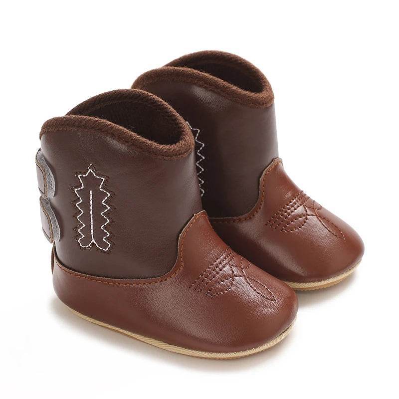 Premium Ultra Soft Baby Boots Soft PU AntiSlip Non Skid Sole For 0 To 18 Months Walking - ToylandEU