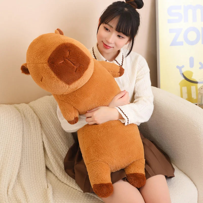 Premium Ultra Soft Capybara Plush Toy Pillow Giant 120cm Gift For Girlfriend Birthday - ToylandEU